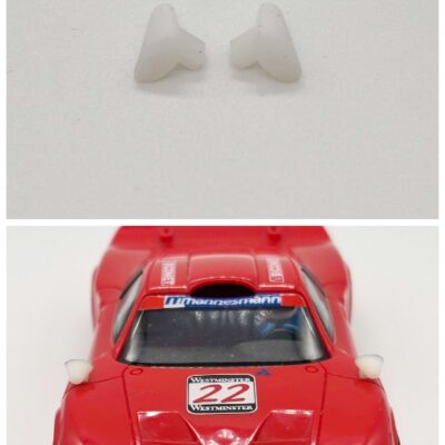 Greenhills White Wing Mirror Pair for Scalextric Porsche 911 GT1 - NEW - GP124