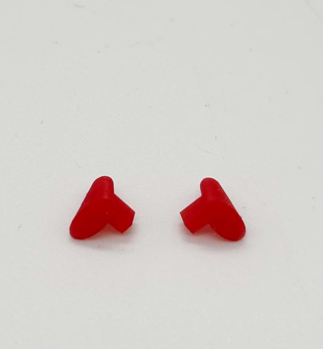 Greenhills Red Wing Mirror Pair for Scalextric Porsche 911 GT1 - NEW - GP129 - Image 2
