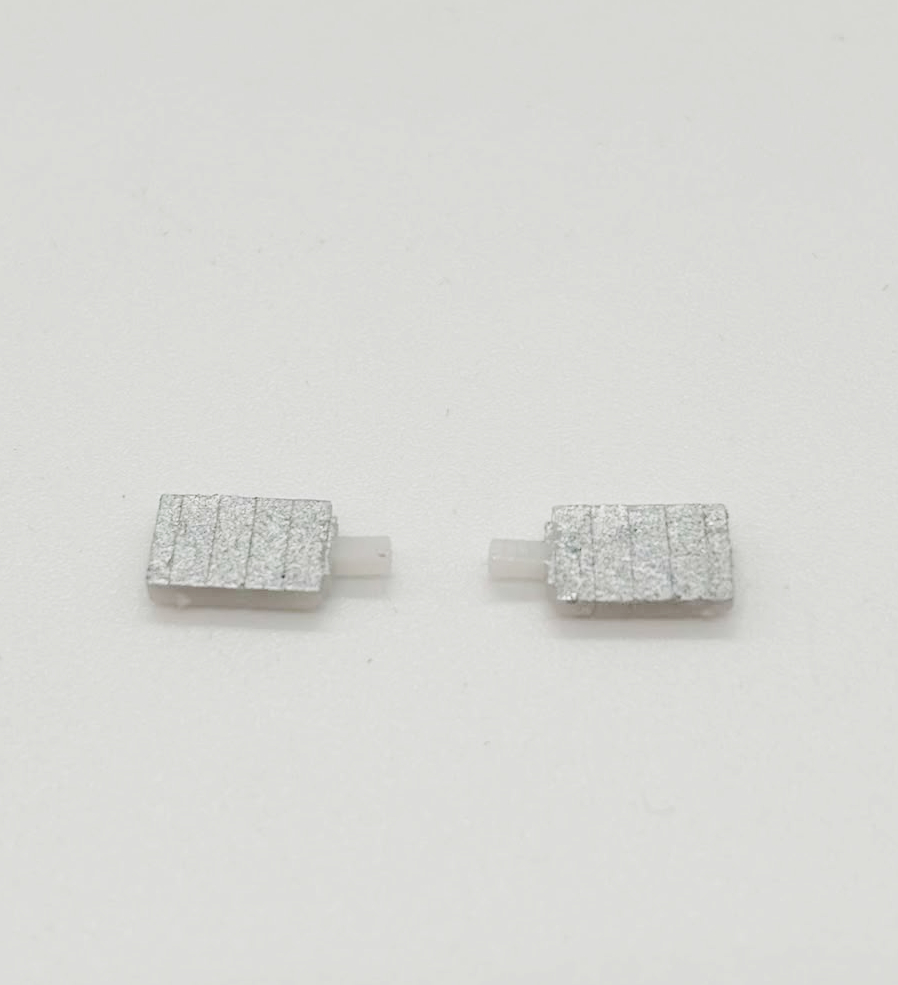 Greenhills White & Silver Wing Mirror Pair for Scalextric Ford Escort XR3i - NEW - GP110
