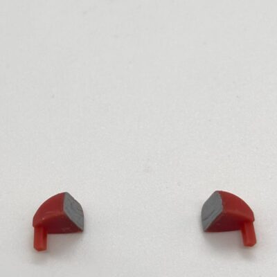 Greenhills Red with Silver Wing Mirror Pair for Scalextric Jaguar XJ8 - GP156