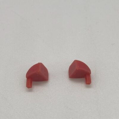 Greenhills Red Wing Mirror Pair for Scalextric Jaguar XJ8 - GP155
