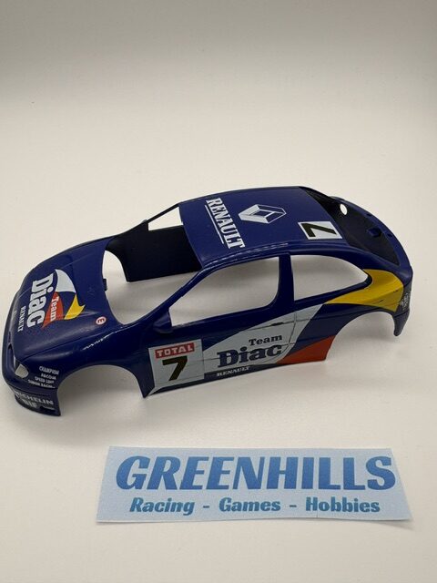 Greenhills Scalextric Renault Megane Diac No 7 C2094 Body Shell - S3450