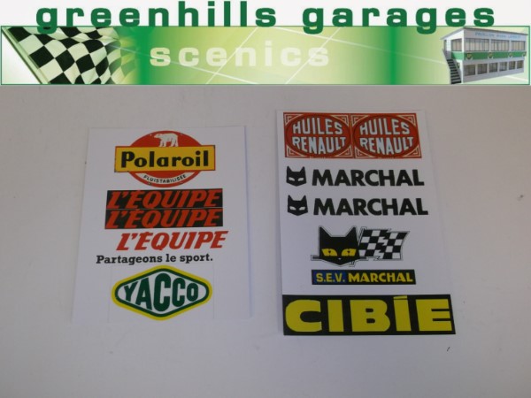 Greenhills Vintage French Circuit Sponsor Labels 1:43 - NEW - MACC695