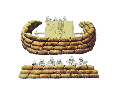 Tamiya 1/35 Sand Bag Set 35025 NEW T19