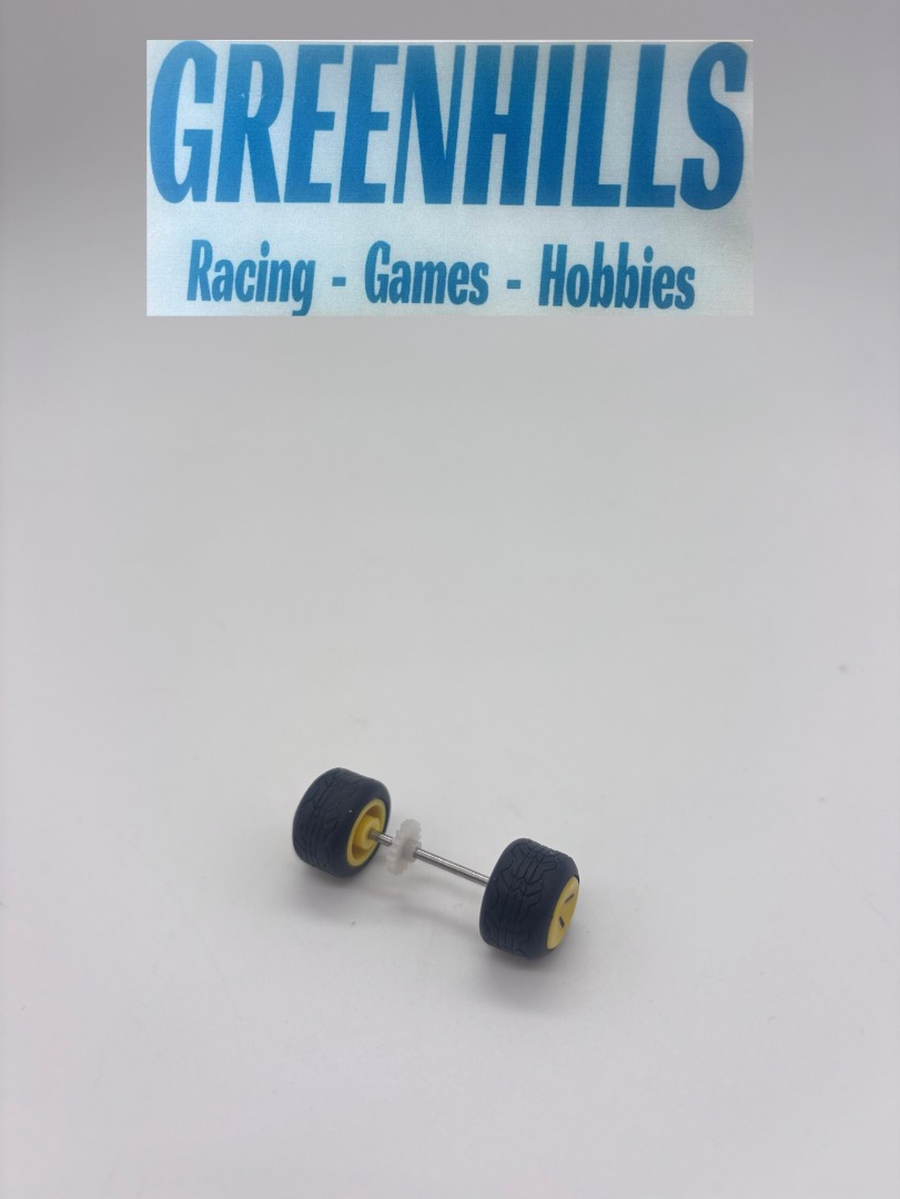 Greenhills Carrera RC Mario Kart Mini Rear Axle, Wheels, Gear Wheels And Tyres - Used - P11103