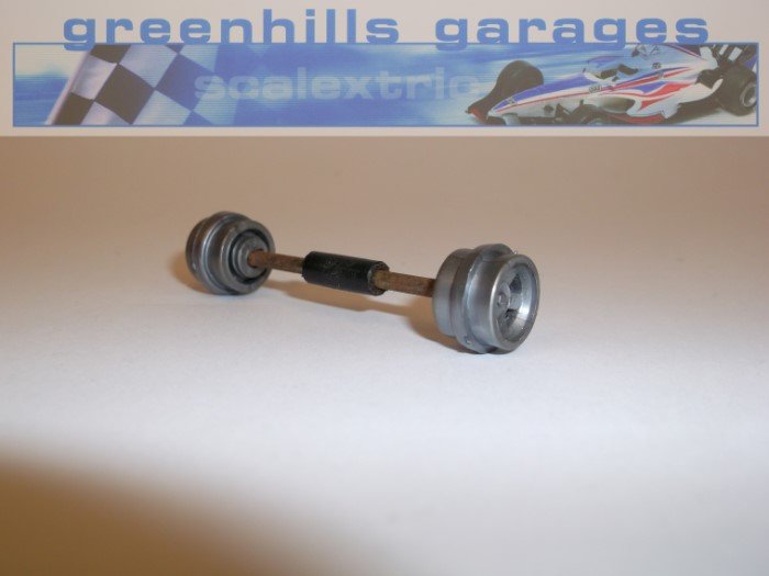 Greenhills Scalextric Scaletti Arrows C23 Front Axle & Wheels Grey - Used P565