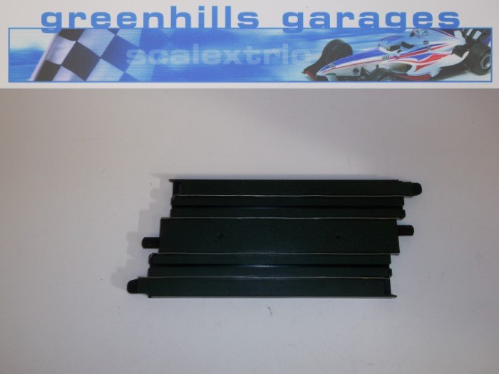 MT161 Used Greenhills Micro Scalextric Short Straight Black 15cm ML12889 