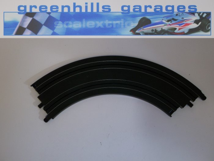 Greenhills Micro Scalextric Standard Curve 90 degrees Black - New - MT333